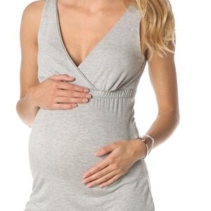 Old Navy Gray Maternity Tank Top